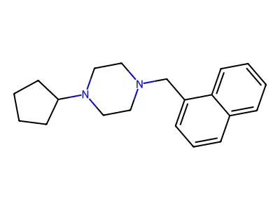1-Cyclopentyl-4-(naphthalen-1-ylmethyl)piperazine structure