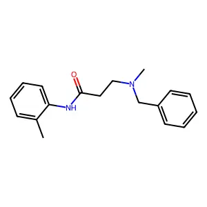 3-[benzyl(methyl)amino]-N-(2-methylphenyl)propanamide structure