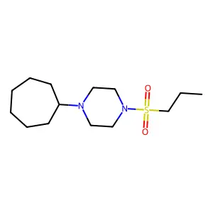 1-Cycloheptyl-4-(propylsulfonyl)piperazine structure