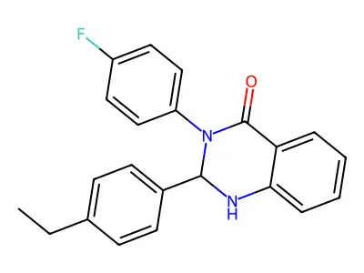 2-(4-Ethylphenyl)-3-(4-fluorophenyl)-1,2-dihydroquinazolin-4-one structure