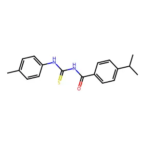 N-[(4-methylphenyl)carbamothioyl]-4-propan-2-ylbenzamide structure
