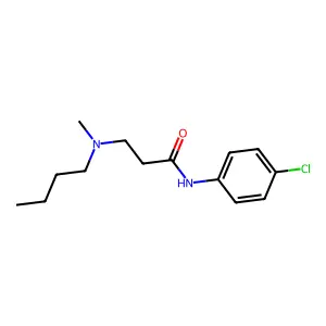 3-[butyl(methyl)amino]-N-(4-chlorophenyl)propanamide structure
