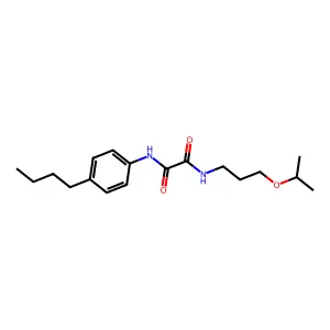 N'-(4-butylphenyl)-N-(3-propan-2-yloxypropyl)oxamide structure