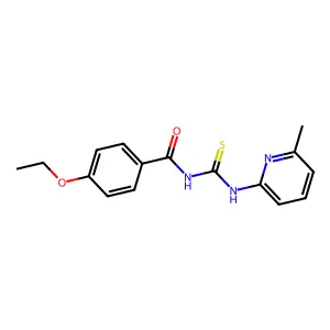4-ethoxy-N-[(6-methylpyridin-2-yl)carbamothioyl]benzamide structure