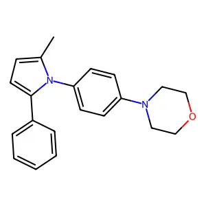4-[4-(2-Methyl-5-phenylpyrrol-1-yl)phenyl]morpholine structure
