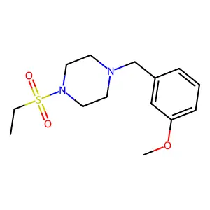 1-(Ethylsulfonyl)-4-(3-methoxybenzyl)piperazine structure