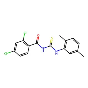 2,4-dichloro-N-[(2,5-dimethylphenyl)carbamothioyl]benzamide structure