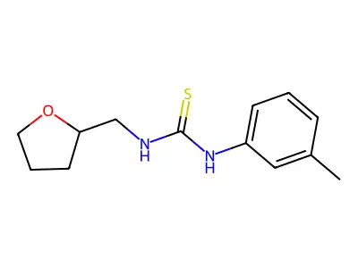 1-(3-Methylphenyl)-3-(tetrahydrofuran-2-ylmethyl)thiourea structure
