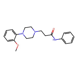 3-[4-(2-methoxyphenyl)piperazin-1-yl]-N-phenylpropanamide structure