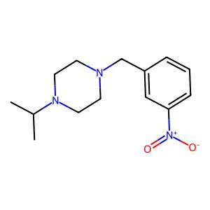 1-Isopropyl-4-(3-nitrobenzyl)piperazine structure