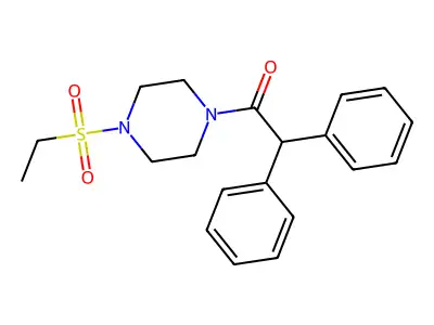 1-(4-Ethylsulfonylpiperazin-1-yl)-2,2-diphenylethanone structure