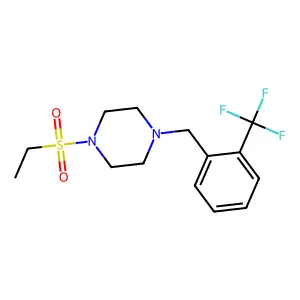 1-(Ethylsulfonyl)-4-[2-(trifluoromethyl)benzyl]piperazine structure