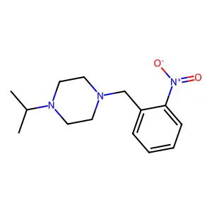 1-[(2-Nitrophenyl)methyl]-4-propan-2-ylpiperazine structure