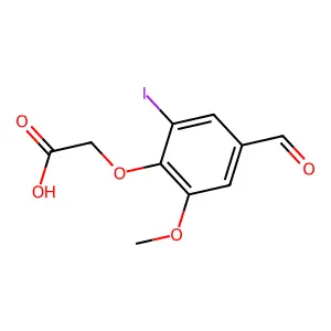 (4-Formyl-2-iodo-6-methoxyphenoxy)acetic acid structure
