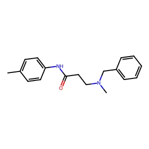 3-[benzyl(methyl)amino]-N-(4-methylphenyl)propanamide structure