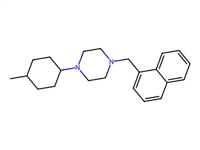 1-(4-Methylcyclohexyl)-4-(naphthalen-1-ylmethyl)piperazine structure