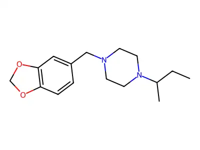 1-(1,3-Benzodioxol-5-ylmethyl)-4-butan-2-ylpiperazine structure
