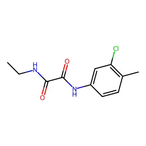 N'-(3-chloro-4-methylphenyl)-N-ethyloxamide structure