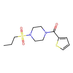 (4-Propylsulfonylpiperazin-1-yl)-thiophen-2-ylmethanone structure