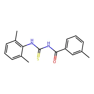 N-[(2,6-dimethylphenyl)carbamothioyl]-3-methylbenzamide structure