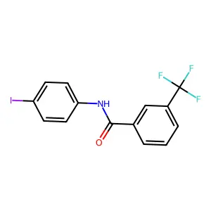 N-(4-碘苯基)-3-(三氟甲基)苯甲酰胺 structure