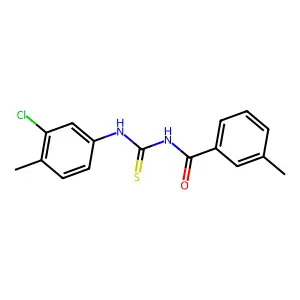 N-[(3-chloro-4-methylphenyl)carbamothioyl]-3-methylbenzamide structure