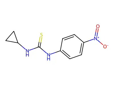 1-Cyclopropyl-3-(4-nitrophenyl)thiourea structure