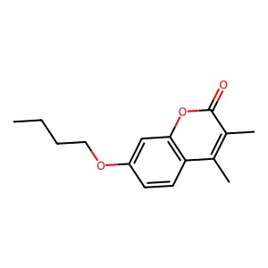 7-Butoxy-3,4-dimethylchromen-2-one structure