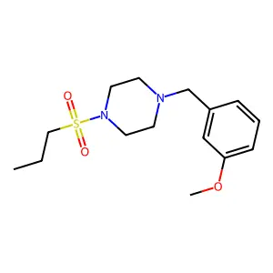 1-(3-Methoxybenzyl)-4-(propylsulfonyl)piperazine structure