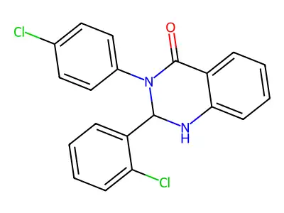 2-(2-Chlorophenyl)-3-(4-chlorophenyl)-1,2-dihydroquinazolin-4-one structure