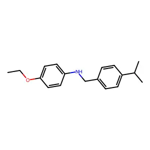 4-ethoxy-N-[(4-propan-2-ylphenyl)methyl]aniline structure