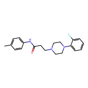 3-[4-(2-fluorophenyl)piperazin-1-yl]-N-(4-methylphenyl)propanamide structure