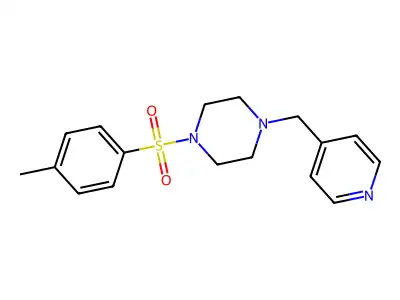 1-(4-Methylphenyl)sulfonyl-4-(pyridin-4-ylmethyl)piperazine structure