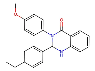 2-(4-Ethylphenyl)-3-(4-methoxyphenyl)-1,2-dihydroquinazolin-4-one structure