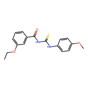 3-ethoxy-N-[(4-methoxyphenyl)carbamothioyl]benzamide structure