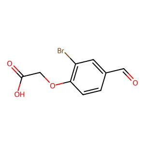 2-(2-Bromo-4-formylphenoxy)acetic acid structure