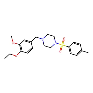1-(4-Ethoxy-3-methoxybenzyl)-4-[(4-methylphenyl)sulfonyl]piperazine structure