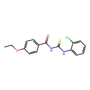 N-[(2-chlorophenyl)carbamothioyl]-4-ethoxybenzamide structure