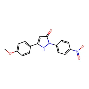 3-(4-methoxyphenyl)-1-(4-nitrophenyl)-1H-pyrazol-5-ol structure