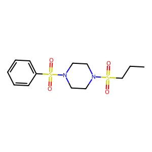 1-(Phenylsulfonyl)-4-(propylsulfonyl)piperazine structure