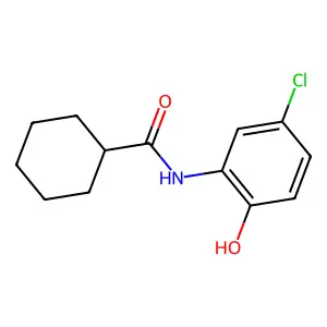 N-(5-chloro-2-hydroxyphenyl)cyclohexanecarboxamide structure