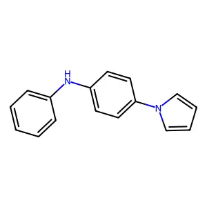 N-phenyl-4-pyrrol-1-ylaniline structure