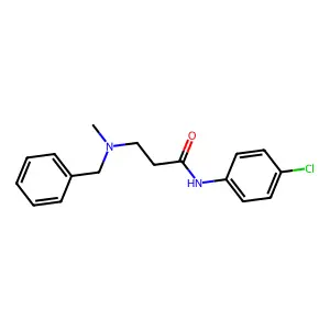 3-[benzyl(methyl)amino]-N-(4-chlorophenyl)propanamide structure