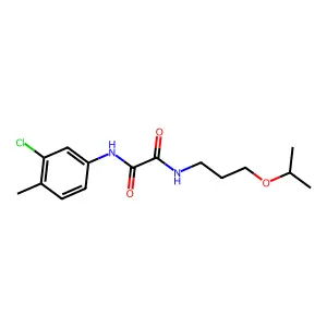 N'-(3-chloro-4-methylphenyl)-N-(3-propan-2-yloxypropyl)oxamide structure