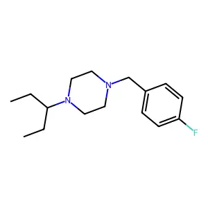 1-(4-Fluorobenzyl)-4-(pentan-3-yl)piperazine structure