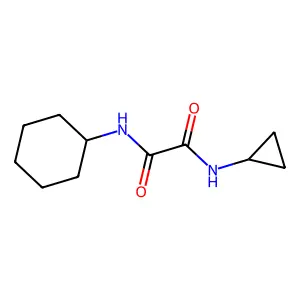 N-cyclohexyl-N'-cyclopropylethanediamide structure