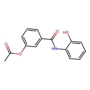 3-[(2-Hydroxyphenyl)carbamoyl]phenyl acetate structure