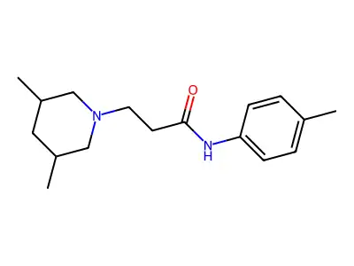 3-(3,5-dimethylpiperidin-1-yl)-N-(4-methylphenyl)propanamide structure
