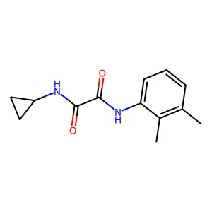 N-cyclopropyl-N'-(2,3-dimethylphenyl)oxamide structure