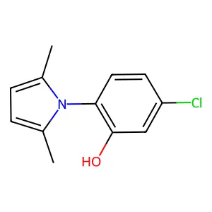 5-chloro-2-(2,5-dimethyl-1H-pyrrol-1-yl)phenol structure